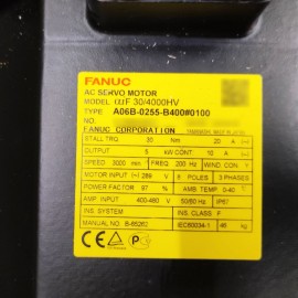 A06B-0255-B400#0100 Fanuc AC Servo Motor aiF 30/4000HV New And Original
