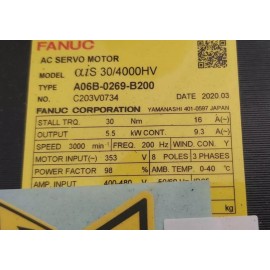 A06B-0269-B200 Fanuc AC Servo Motor aiS 30/4000HV New And Original