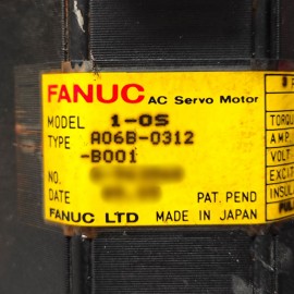 A06B-0312-B001 Fanuc AC Servo Motor 1-0S Used