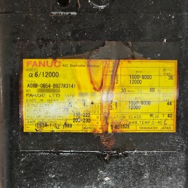 A06B-0854-B927#3141 Fanuc AC Spindle Motor a6/12000 Used