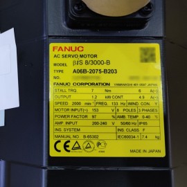 A06B-2075-B203 Fanuc AC Servo Motor BiS 8/3000-B New And Original