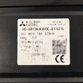 HG-SR734JKW0C-S170210 Mitsubishi AC Servo Motor Used