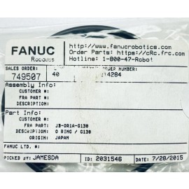 JB-OR1A-G130 FANUC O-Ring New And Original